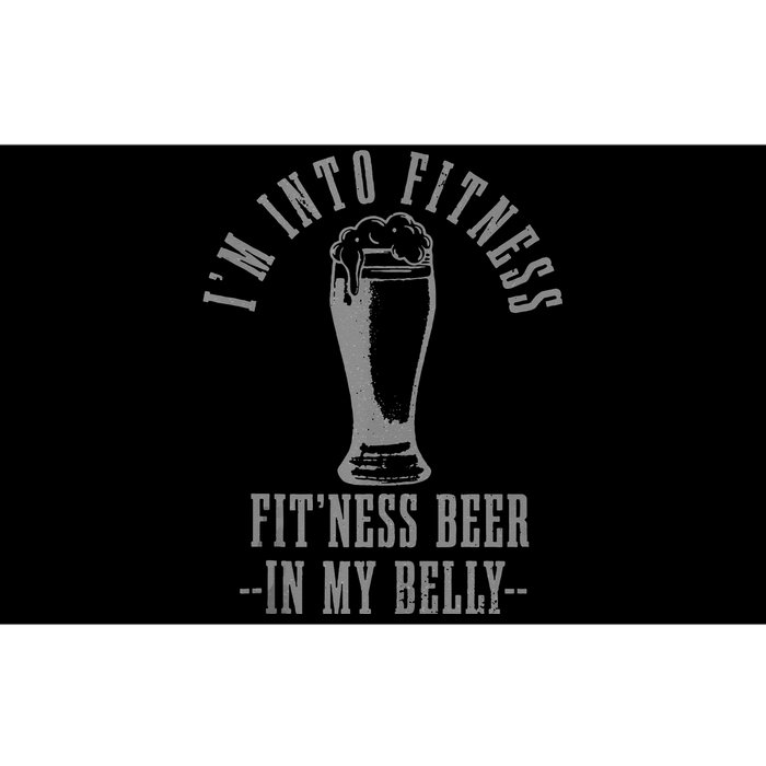 Im Into Fitness Fitness Beer In My Belly Funny Drinking Bumper Sticker