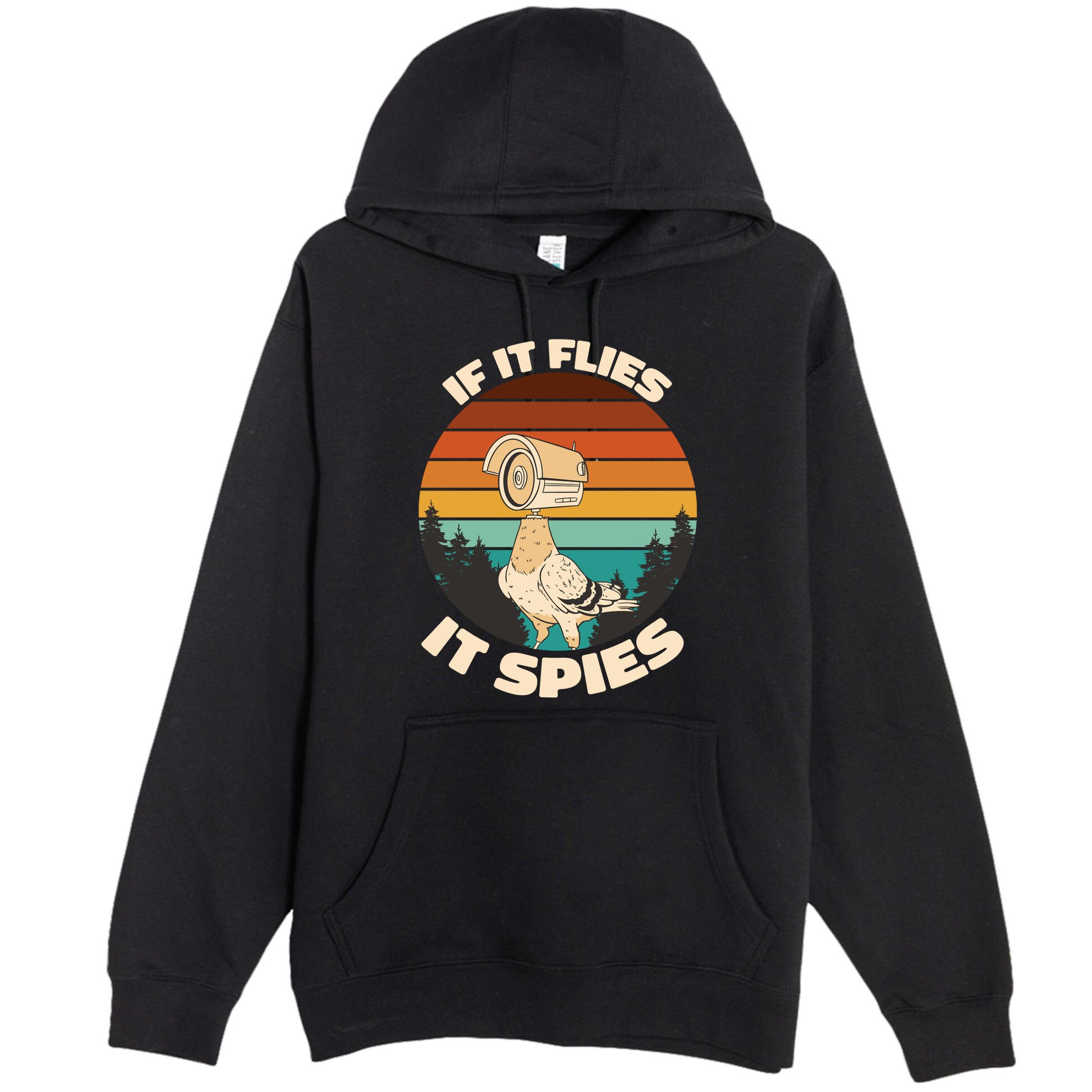 If It Flies It Spies Bird Watcher Government Spying Premium Pullover Hoodie