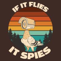 If It Flies It Spies Bird Watcher Government Spying Cooling Performance Long Sleeve Crew
