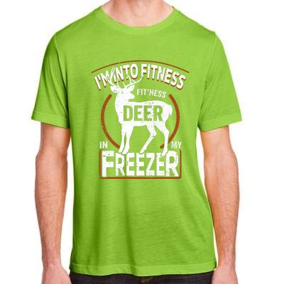 IM Into Fitness Deer Freezer Funny Dad Hunter Deer Hunting Adult ChromaSoft Performance T-Shirt