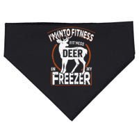 IM Into Fitness Deer Freezer Funny Dad Hunter Deer Hunting USA-Made Doggie Bandana