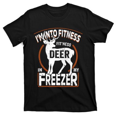 IM Into Fitness Deer Freezer Funny Dad Hunter Deer Hunting T-Shirt