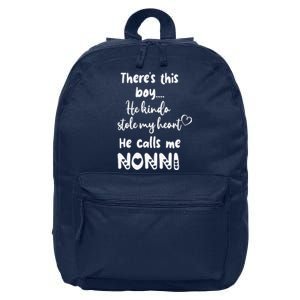 Italy Italian Grandma Grandmother This Calls Me Nonni 16 in Basic Backpack