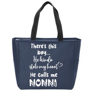 Italy Italian Grandma Grandmother This Calls Me Nonni Zip Tote Bag