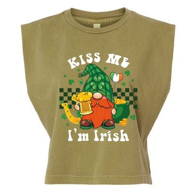 I'm Irish Gnome Beer Lovers St Patrick's Day Tee Garment-Dyed Women's Muscle Tee