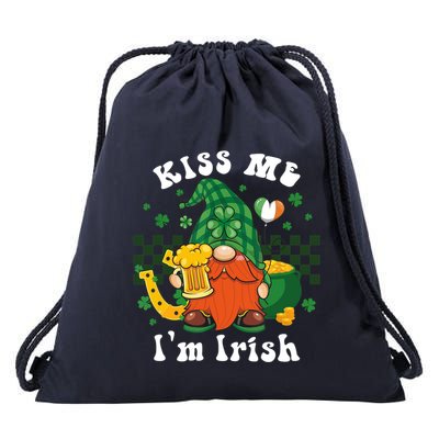 I'm Irish Gnome Beer Lovers St Patrick's Day Tee Drawstring Bag