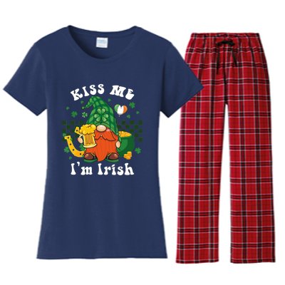 I'm Irish Gnome Beer Lovers St Patrick's Day Tee Women's Flannel Pajama Set