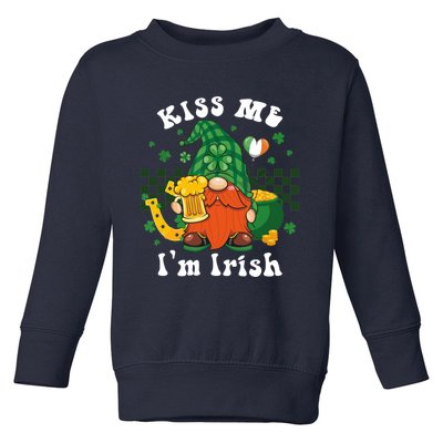 I'm Irish Gnome Beer Lovers St Patrick's Day Tee Toddler Sweatshirt