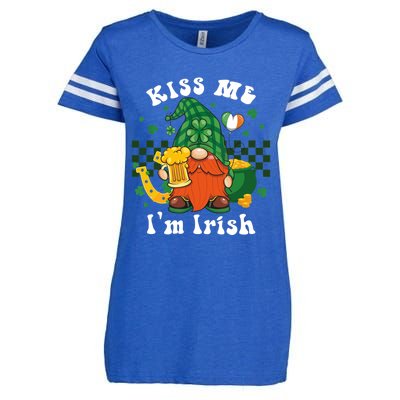 I'm Irish Gnome Beer Lovers St Patrick's Day Tee Enza Ladies Jersey Football T-Shirt