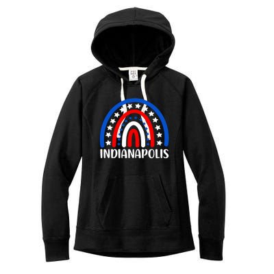 Indianapolis Indiana Gift I Love Indianapolis Funny Gift Women's Fleece Hoodie