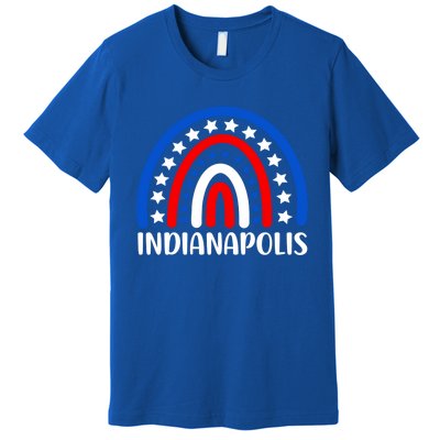 Indianapolis Indiana Gift I Love Indianapolis Funny Gift Premium T-Shirt