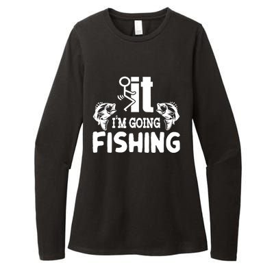 It IM Going Fishing Funny Fisherman People Womens CVC Long Sleeve Shirt