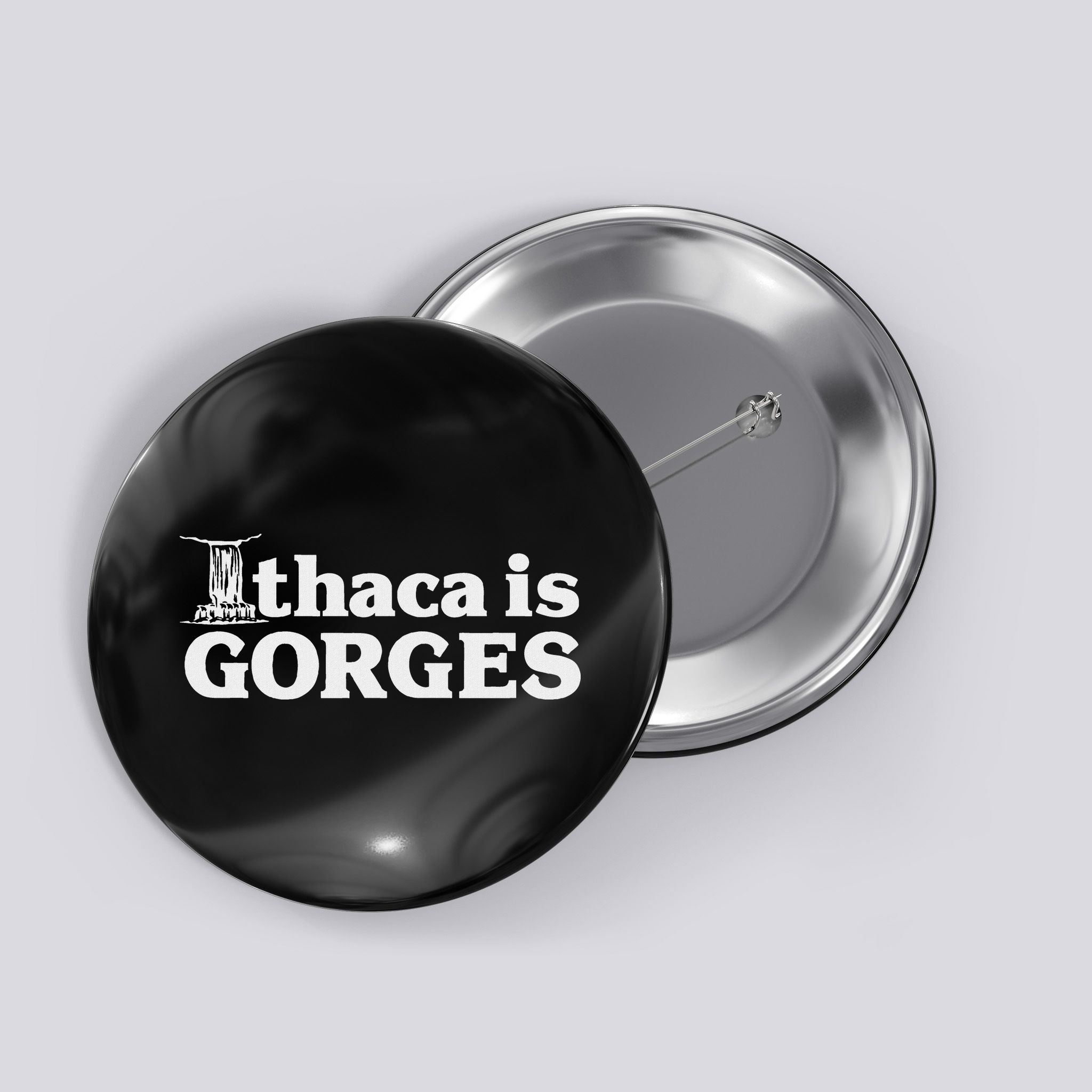 Ithaca Is Gorges Button