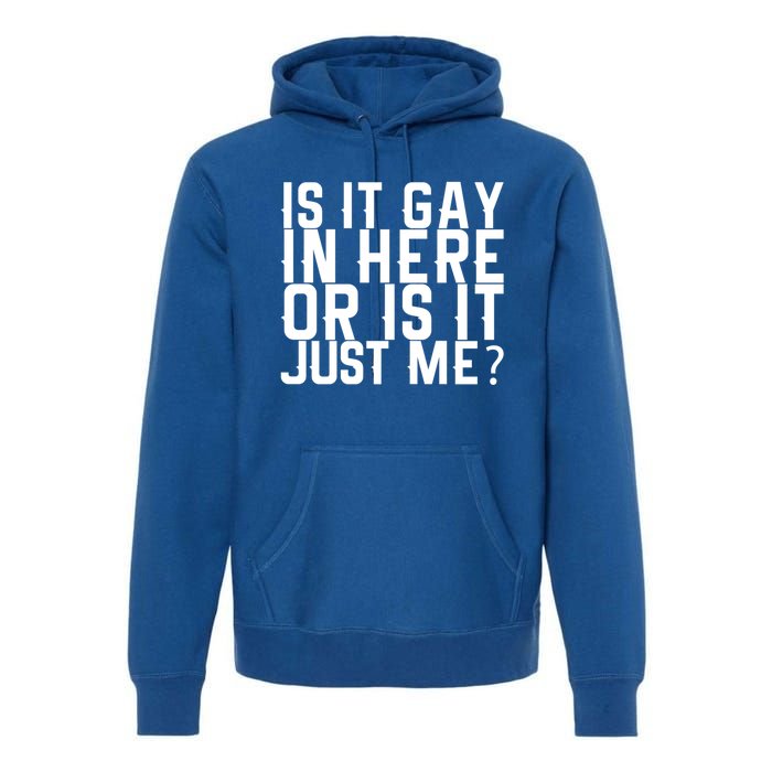 Is It Gay In Here Or Is It Just Me Gift Premium Hoodie