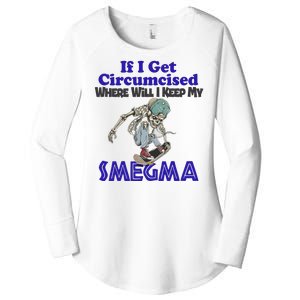 If I Get Circumcised Where Will I Keep My Smegma Funny Women's Perfect Tri Tunic Long Sleeve Shirt