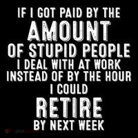 If I Got Paid By The Amount Of Stupid People I Deal At Work Toddler T-Shirt