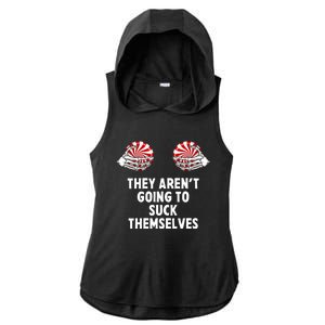 It Isnt Going To Suck Itself Funny Couple Christmas Costume Gift Ladies PosiCharge Tri-Blend Wicking Draft Hoodie Tank