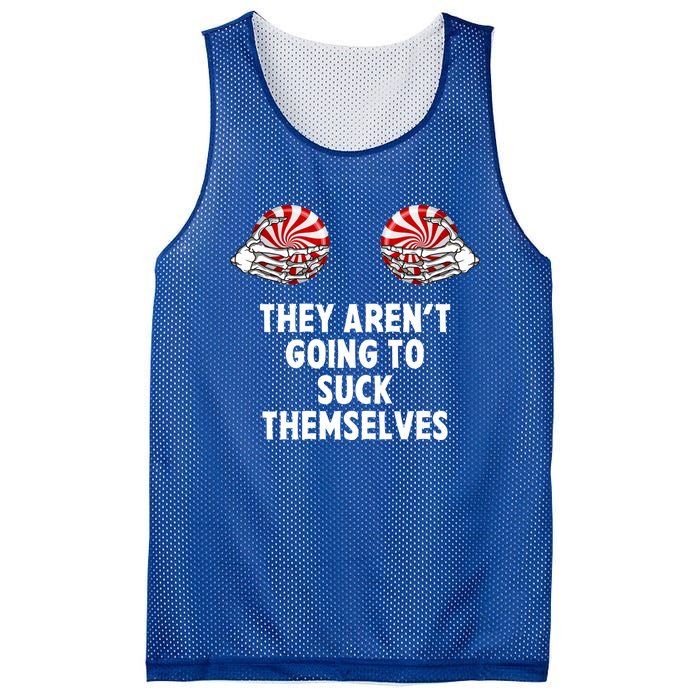 It Isnt Going To Suck Itself Funny Couple Christmas Costume Gift Mesh Reversible Basketball Jersey Tank