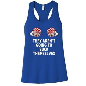 It Isnt Going To Suck Itself Funny Couple Christmas Costume Gift Women's Racerback Tank