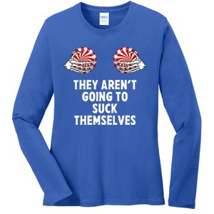 It Isnt Going To Suck Itself Funny Couple Christmas Costume Gift Ladies Long Sleeve Shirt