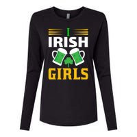 I Irish Girls Womens Cotton Relaxed Long Sleeve T-Shirt