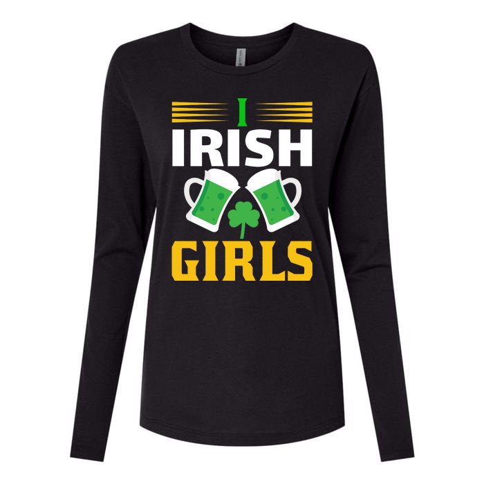 I Irish Girls Womens Cotton Relaxed Long Sleeve T-Shirt