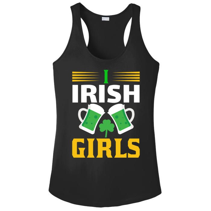 I Irish Girls Ladies PosiCharge Competitor Racerback Tank