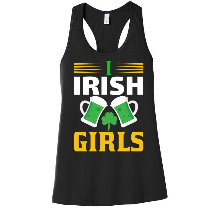 I Irish Girls Women's Racerback Tank