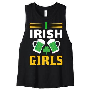 I Irish Girls Women's Racerback Cropped Tank