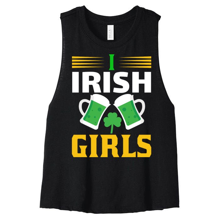 I Irish Girls Women's Racerback Cropped Tank