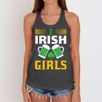 I Irish Girls Women's Knotted Racerback Tank