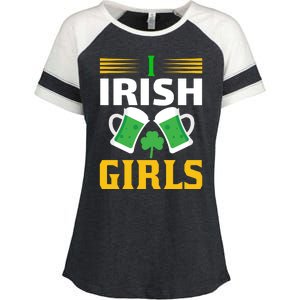 I Irish Girls Enza Ladies Jersey Colorblock Tee