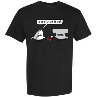 Is It Gluten Free Two Sharks Graphic Garment-Dyed Heavyweight T-Shirt