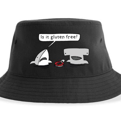 Is It Gluten Free Two Sharks Graphic Sustainable Bucket Hat