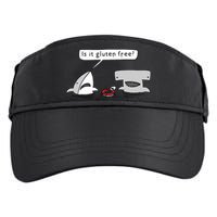 Is It Gluten Free Two Sharks Graphic Adult Drive Performance Visor