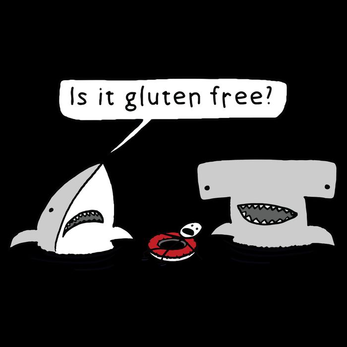 Is It Gluten Free Two Sharks Graphic 16 in Basic Backpack