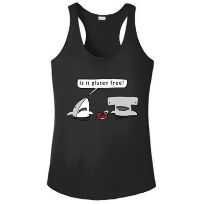 Is It Gluten Free Two Sharks Graphic Ladies PosiCharge Competitor Racerback Tank