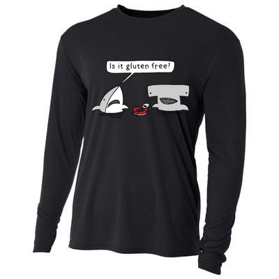 Is It Gluten Free Two Sharks Graphic Cooling Performance Long Sleeve Crew