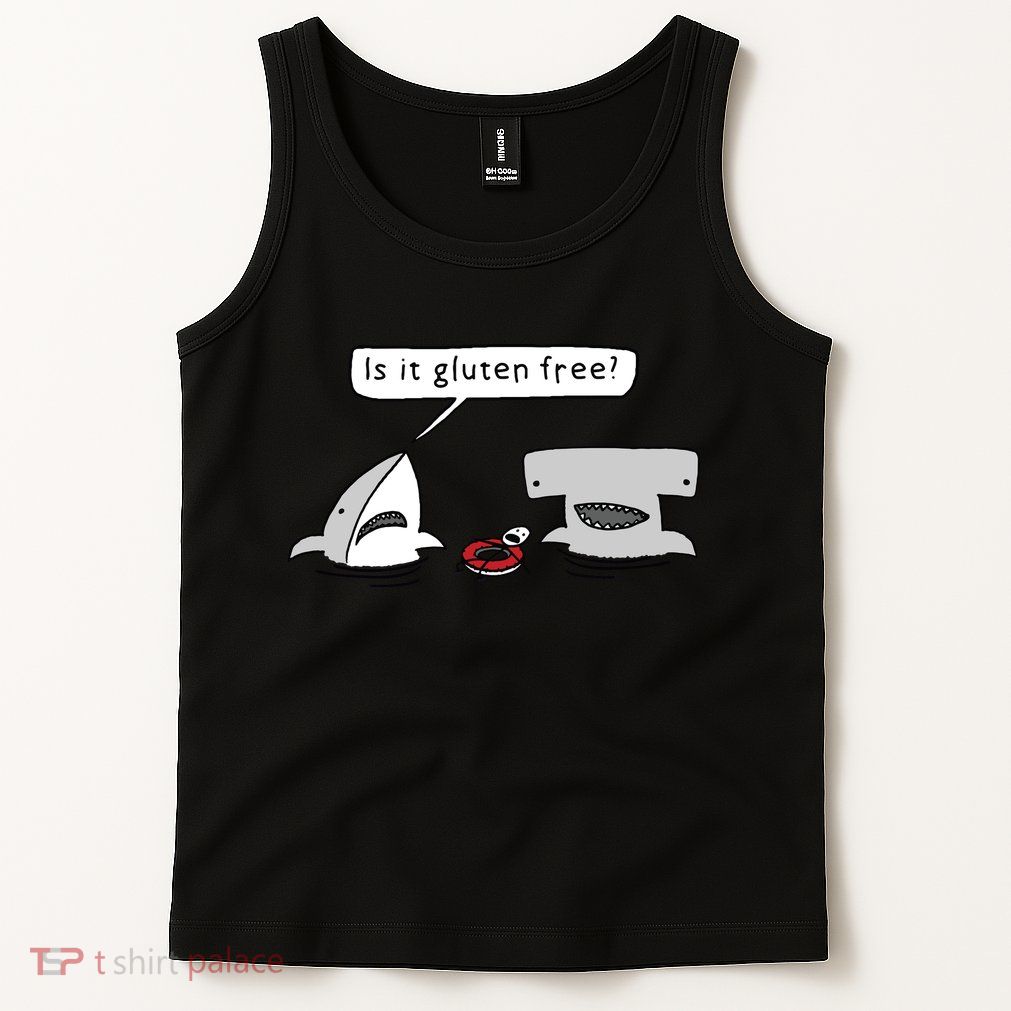 Is It Gluten Free Two Sharks Graphic Tank Top
