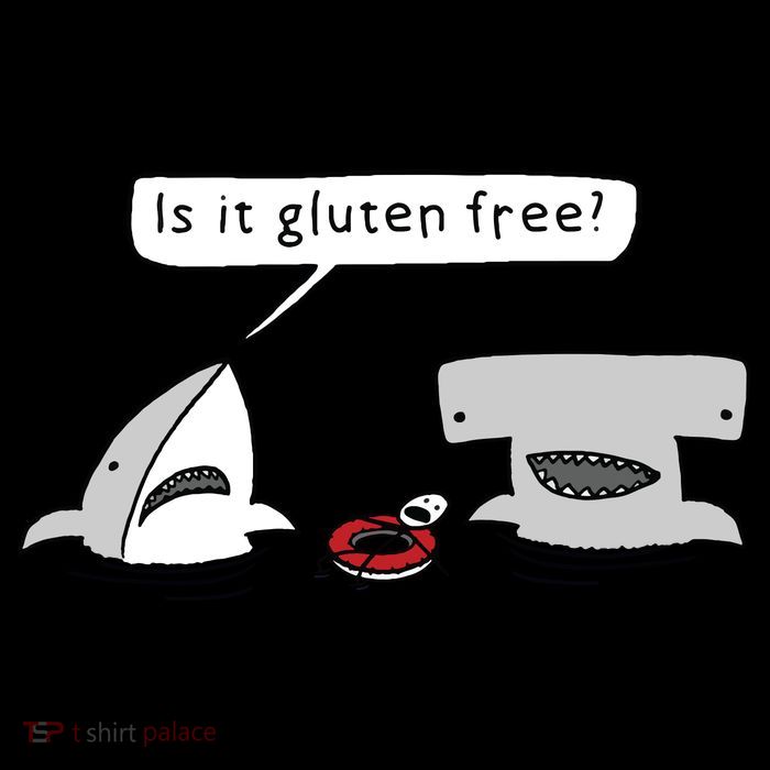 Is It Gluten Free Two Sharks Graphic Visor
