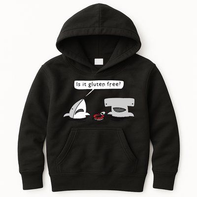 Is It Gluten Free Two Sharks Graphic Kids Hoodie