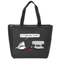 Is It Gluten Free Two Sharks Graphic Zip Tote Bag