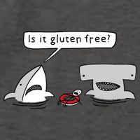 Is It Gluten Free Two Sharks Graphic Vector Backpack