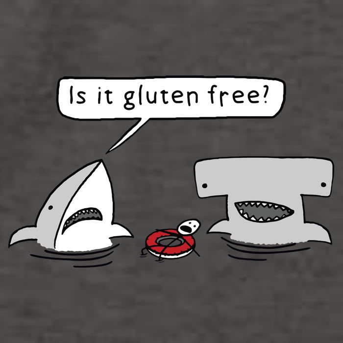 Is It Gluten Free Two Sharks Graphic Vector Backpack