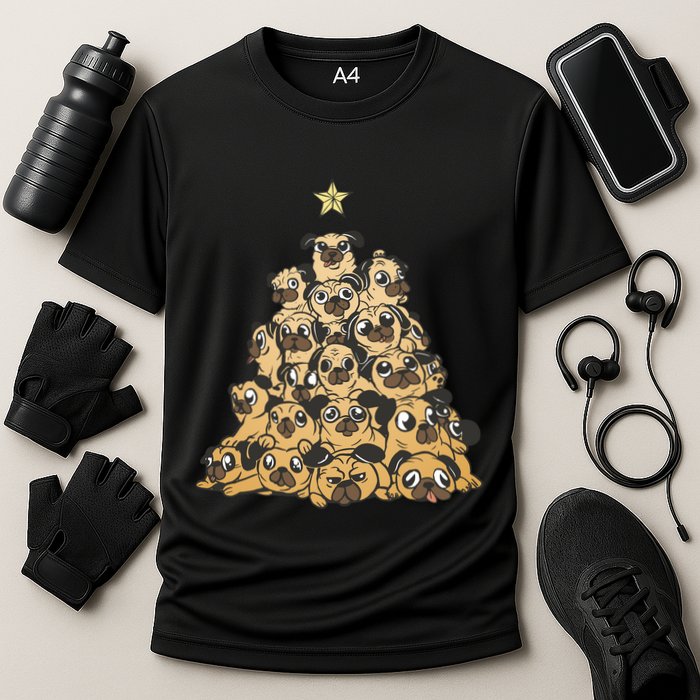 It Is Going To Be A Pug Christmas Tree Performance Shirt