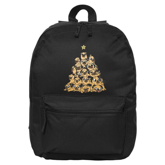 It Is Going To Be A Pug Christmas Tree 16 in Basic Backpack