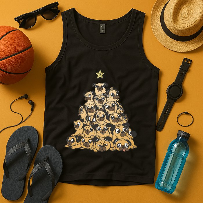 It Is Going To Be A Pug Christmas Tree Tank Top