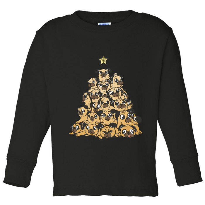 It Is Going To Be A Pug Christmas Tree Toddler Long Sleeve Shirt