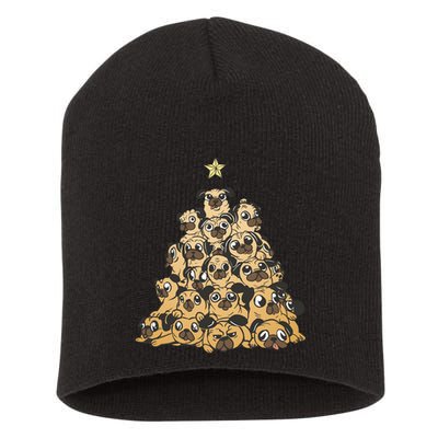 It Is Going To Be A Pug Christmas Tree Short Acrylic Beanie
