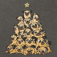 It Is Going To Be A Pug Christmas Tree Cotton Canvas Backpack